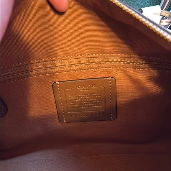 Coach Cream Satchel with Cherry Charm - Picture 3 of 9